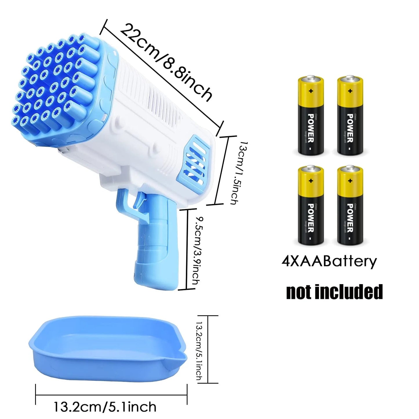 36 HOLE BUBBLE GUN TOY FOR CHILDRENS | UNBREAKABLE HIGH QUALITY