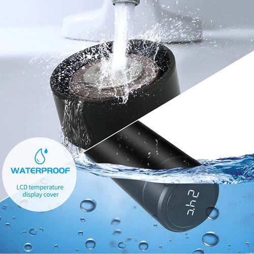Temperature Water Bottle, LED Temperature Display, Hot Cold Vacuum Flasks, stainless Steel Thermos, LED 500ML Smart Thermos